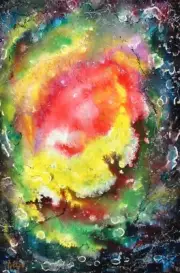 Modernist ABSTRACT PAINTING Expressionist ART DREAM WORLD STELLAR MOMENT FOLTZ $