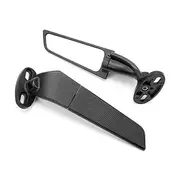 Wide Vision High Visibility Clear Perspective HD-Compatible Rearview Mirror Kawasaki Ninja ZX10R/ZX6R/Z636/ZX6RR/for Honda CBR/for BMW black