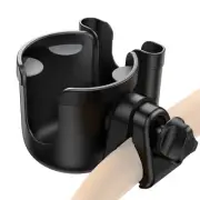 360-Degree Rotatable Stroller Bottle Holder With Phone Mount for Pram, Wheelchai