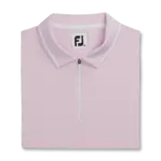 New Womens FootJoy Ladies CAP SLEEVE QUARTER ZIP Polo Shirt, PINK, MEDIUM