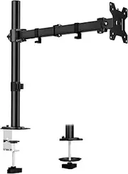 Single Monitor Mount, Fully Adjustable Monitor Arm for Screen up 13" to 32", Heavy Duty Monitor Stand for Desk, Single Monitor Mount for LCD Screens