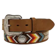 Nocona Men's Southwest Embroidered Concho Belt N210003644