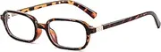 FEISEDY Fashion Rectangular Blue Light Glasses for Women Retro Small Frames Vintage Trendy 90s Square Eyeglasses B0255