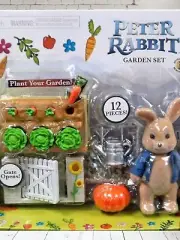 RareJust Play Peter Rabbit 12 pc Garden Set Calico Critters Sealed Easter Spring