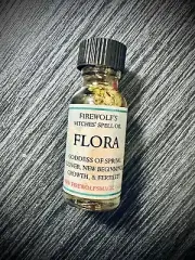 Flora Goddess Magick Ritual Oil Handmade, Organic, Wicca, Witchcraft, Hoodoo