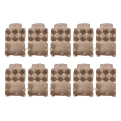 10 Pcs Egg Tray Travel Dispenser for Refrigerator Storage Container