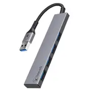 Bonelk Long-Life USB-A to 4 Port USB 3.0 Slim Hub - Black [ELK-80036-R]