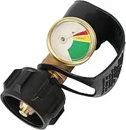 Propane Tank Gauge,Propane Indicator Leakproof | Solid Brass Camping Propane Tank Adapter Leakproof For Fire Pit, RV, Grilling
