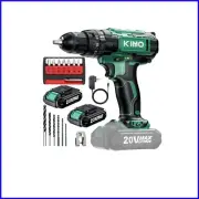 Compact KIMO Cordless Hammer Drill - Rechargeable Battery & Lightweight Design