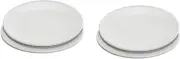 Everyday Dinner Plates Set of 4, White, 10 Inch