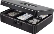 Metal Cash Box with Combination Lock Money Box for Cash Safe Metal Box with Mone