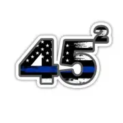 45 Second Term Trump Thin Blue Line Sticker Decal