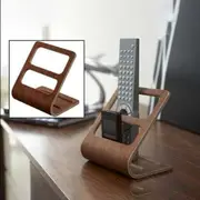 Home Remote Holder Wooden Home Storage Caddy Phone Holder