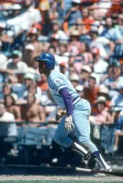 Hal McRae Kansas City Royals bats v the Baltimore Orioles at an Ma- Old Photo