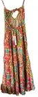 House of Harlow 1960 Women XS Hazel Batik Maxi Dress Tiered Open Back Flowy Boho