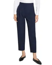 Theory Pleated Taper Wool-Blend Pant