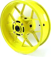 Neon Yellow Rear Wheel Rim Compatible with Honda CBR1000RR 2004-2016, Bearing included, Motorcycle Replacement Accessories Parts