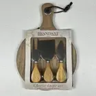 Brandani Italy Cheese Knife Set With Acacia Cutting Board NEW