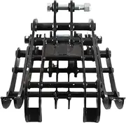 Oreilet Mini Excavator Attachment for Small Diggers, Grapple Wide Opening Grabber, Excavator Wood Grabber Grapple for Moving Logs and Irregular Objects Mn Steel Powder Coating