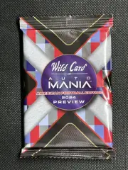 2024 Wild Card Preview Auto Mania Football Unopened Sealed Pack 1 Card