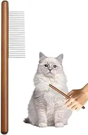 Dog Comb For Shedding - Hair Remover Dematting Device For Puppy | Lightweight Pet Flea Removal Tool For Small, Medium & Large Dog Cats