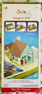 RARE & NEW!! Sizzix Bigz XL Die HOUSE 3D 656028 halloween cottage mansion popup