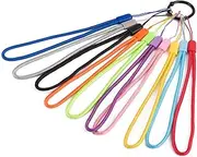 7-inch Short Lanyards Hand Nylon Cord Strap Wrist Strap Attaches for USB Flash Drives, Badge Holders, Cell Phones, Cameras, Players, Keys, Flashlights, Torches (10 Pack in 10 Assorted Colors)