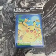Pokemon Card Game Deck Shield Pikachu Large Gathering Card Sleeves 64 Ct