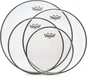Remo Emperor Clear 4-piece Tom Pack - 10/12/14/16 inch (5-pack) Bundle