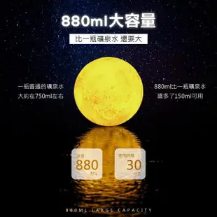 【Jo Go Wu】3D月球小夜燈香薰機(精油機 小夜燈 水氧機 薰香器 精油燈 芳香 香氛機 交換禮物)