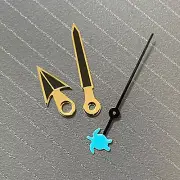 Gold-Edged Black Without Luminous Hands Second Hand for NH35/36/4R/7S Movement