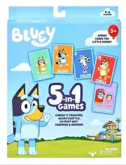Moose Toys Bluey Series 1 Card Game 5 in 1 Dog Puppy Game Bingo Game Battle Card