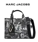 MARC JACOBS The Marc Camo Denim 2way Tote Bag Medium Signature Product Logo New