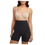 Flexees Women's Maiden Form Sleek Smoother Hi-Waist Shorty Small Black