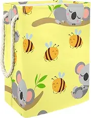 Decorative Laundry Hamper Sleeping Koala Babies On Eucalyptus Branches And Yellow Bees Large Storage Bin Storage Basket Clothes Laundry Hamper Toy Storage Bin