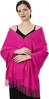 [QBSM] Womens Large Soft Wedding Evening Pashmina Shawls Wrap Scarfs