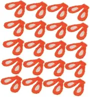20pcs Plush Rabbit Ear Craft Hair Clip Accessories Adorable Bunny Ear Decor for for Hairpins and Headbands