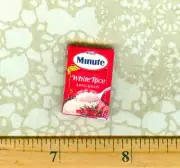 Dollhouse Miniatures Size White Rice Box