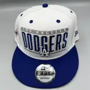 Los Angeles Dodgers Hat Men White Blue 9Fifty New Era MLB Snap Back Cap New