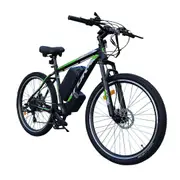 TDR 26 Inch Electric Mountain Bike 36V 350W Rear Hub Motor 13Ah Lithium Battery 7-Speed Shimano Gear Hydraulic Disc Brakes Front Suspension Thumb Throttle Pedal Assist Quick Release