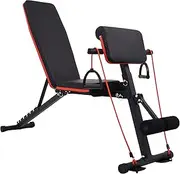 YINGFU Adjustable Weight Bench-Foldable Workout Bench Press for Full Body Strength Training, Incline Decline Bench with Fast Folding