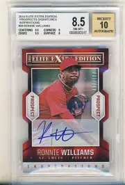 2014 ELITE EX ED PROSPECT 057/100 AUTO., RONNIE WILLIAMS, RC, CARDINALS, BGS 8.5