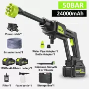 6-in-1 Cordless Power Washer, Portable Pressure Washer 2 Batteries