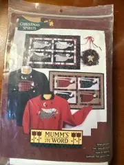 Mumm's the Word Christmas Spirits Wallhanging/Sweatshirt 1992 Pattern by D. Mumm