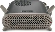 De'Longhi Capsule Fit HFS70B24.GY, Fan Heater, Quiet Heater with Functional Design, Vertical and Horizontal Positioning, Safety Thermostat, 3 Fan Settings, 2400W, Grey