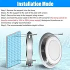 Wall Mount Pool Light Stainless Steel LED RGB Multi Color Underwater Lamp JY