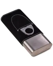 Bey-Berk Harrison Black Leather Cigar Case