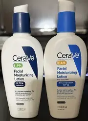 Cerave AM/PM Facial Moisturizing Lotion SPF 30 3oz each Exp 9/26 no/Box FREESHIP