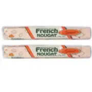 909766 2 X 100g BARS OF BERTOLDOS FRENCH NOUGAT APRICOT FLAVOUR