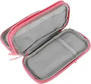 Portable Charger Organizer Travel Case Compact Double Electronic Accessories Bag for Cords Earphones and Chargers Stylish Durable Travel Storage